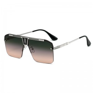 RUISEN'S Herren-High-Fashion-Sonnenbrille mit großem Quadrat