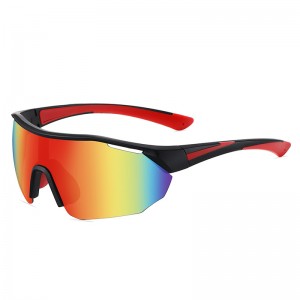 RUISEN'S Fahrradbrille für Herren, schillernde Farben, Outdooe Reitsonnenbrille 3058