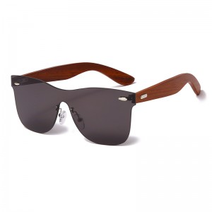 RUISEN’S New Fashion Frameless Wooden UV400 Sunglasses RS-1589