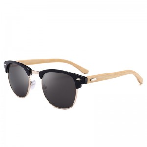 RUISEN'S Nouvelle mode et lunettes de soleil classiques en bois RS-RB3016