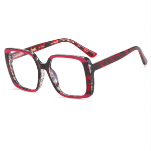 RUISEN'S Fashion Monturas de acetato claro anti-azul para mujer 82091