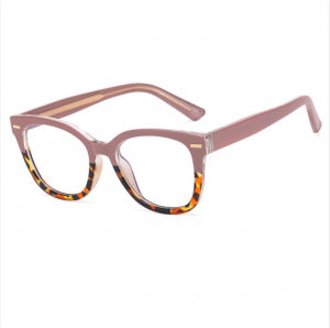 RUISEN'S Montature da donna in acetato chiaro anti-blu 82031